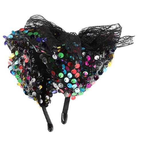 AKOOSY Sequin Fascinator Hut Für Damen Vintage Stirnband Mit Großen Pailletten Und Schleife Für Hochzeiten Cocktail-partys Teeveranstaltungen Und Festivals AKOOSY Sequin Fascinator Hut Für Damen Vintage Stirnband Mit Großen Pailletten Und Schleife Für Hochzeiten Cocktail-partys Teeveranstaltungen Und Festivals von AKOOSY