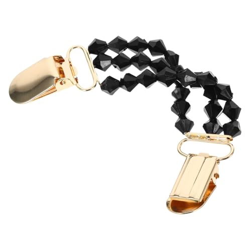 AKOOSY Faux Perlen Pullover Clip mit Kette Eleganter Strickjacken Schalclip Damen Shawl Pin für Kleider und Hemden Exposure Brosche für Cardigans Vielseitiger Schmuck Clip von AKOOSY