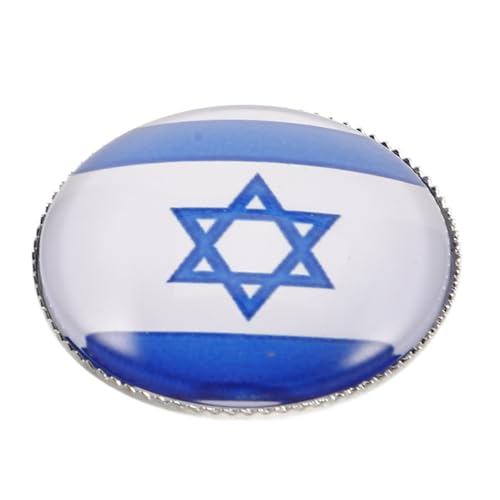 AKOOSY Flag Brosche Rund Kreatives Metall Anstecknadel National Lapel Pin Für Kleidung Rucksack Hut Schmuck Geschenkbox von AKOOSY