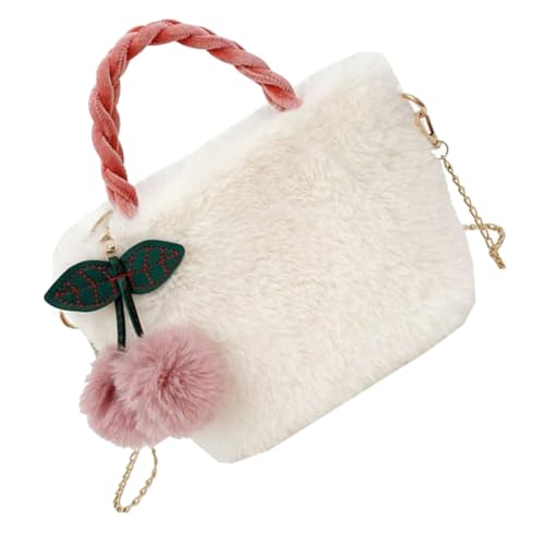 AKOOSY Flauschige Crossbody Bag Damen mit Design Weiches Plüschmaterial Vielseitige Schultertasche und Handtasche Modisch und Kuschelig für Alltag und Freizeit von AKOOSY