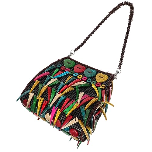 AKOOSY Fransen Umhängetasche im Boho Vintage Fransen Handtasche für Damen für Strand Einkaufen mit Reißverschluss für Essentials AKOOSY Fransen Umhängetasche im Boho Vintage Fransen Handtasche für Damen für Strand Einkaufen mit Reißverschluss für Essentials von AKOOSY