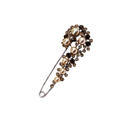 AKOOSY Strass Brosche Pin Damen Schmuck Brosche Mit Kristallen Haarspange Kleidung Befestigung Für Hochzeit Party Und Alltag von AKOOSY