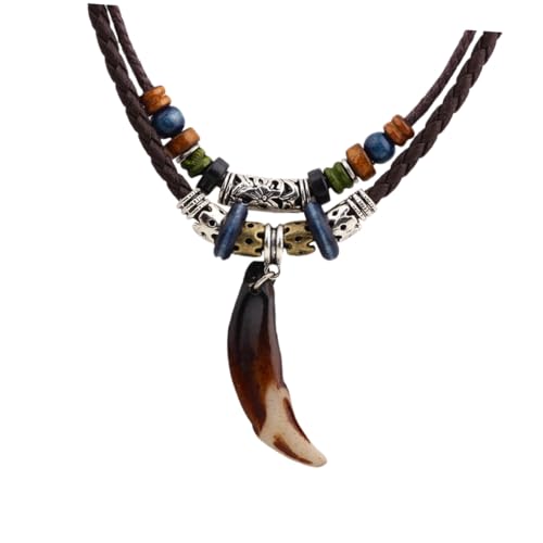 AKOOSY Frauen Halskette Vintage Pullover Kette Kreativer Anhänger Legierung Modischer Schmuck Ethno Stil für Damen Leicht und Langlebig von AKOOSY