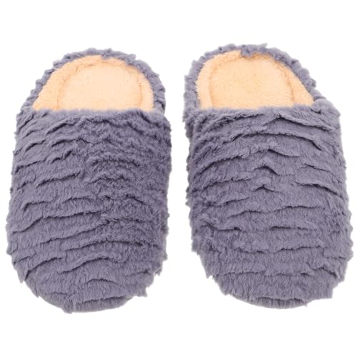 AKOOSY Geräuschlose Warme Hausschuhe mit Rutschfester Weicher Sohle für Damen und Herren Unisex Indoor Barefoot Slippers Paarung für Holzböden von AKOOSY