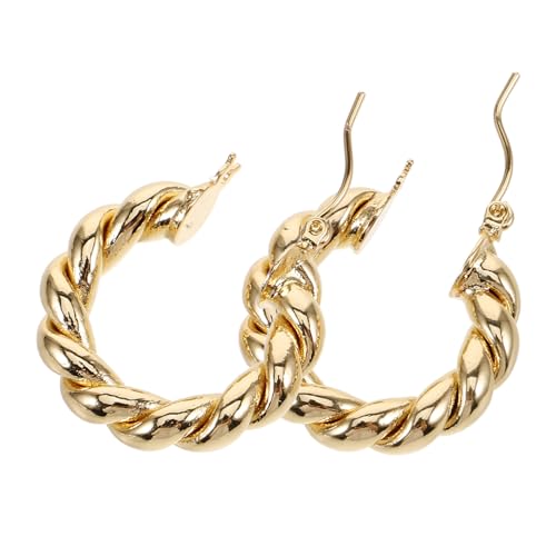 AKOOSY Goldene Damen Ohrringe Verdrehter Stil Modische Langlebige Ohrstecker mit Dekorativem Design für Alltag und Besondere Anlässe für Frauen und Mädchen AKOOSY Goldene Damen Ohrringe Verdrehter Stil Modische Langlebige Ohrstecker mit Dekorativem Design für Alltag und Besondere Anlässe für Frauen und Mädchen von AKOOSY