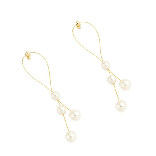AKOOSY Goldene Perlenohrringe Damen Lange Silber Ohrstecker Modische Schmuck dangler für Frauen und Mädchen Eleganter Ohrschmuck für Alltag und Besondere Anlässe AKOOSY Goldene Perlenohrringe Damen Lange Silber Ohrstecker Modische Schmuck dangler für Frauen und Mädchen Eleganter Ohrschmuck für Alltag und Besondere Anlässe von AKOOSY