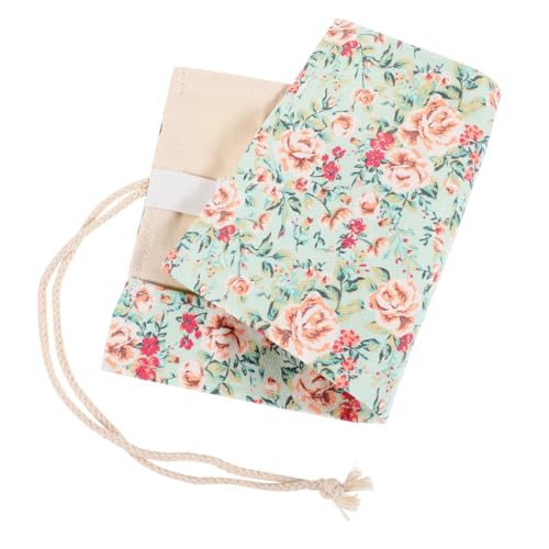 AKOOSY Große Kapazität Rollmäppchen Canvas Stifteetui Robust Flexibel Platzsparend Tragbar für Buntstifte Marker Aufbewahrung Künstler Schüler von AKOOSY