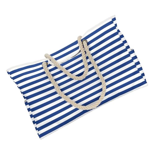 AKOOSY Große Kapazität Strandtasche für Familie Stilvolle Schultertasche mit Blauen Weißen Streifen für Urlaub Pool Freizeit Robustes Material Praktische AKOOSY Große Kapazität Strandtasche für Familie Stilvolle Schultertasche mit Blauen Weißen Streifen für Urlaub Pool Freizeit Robustes Material Praktische von AKOOSY