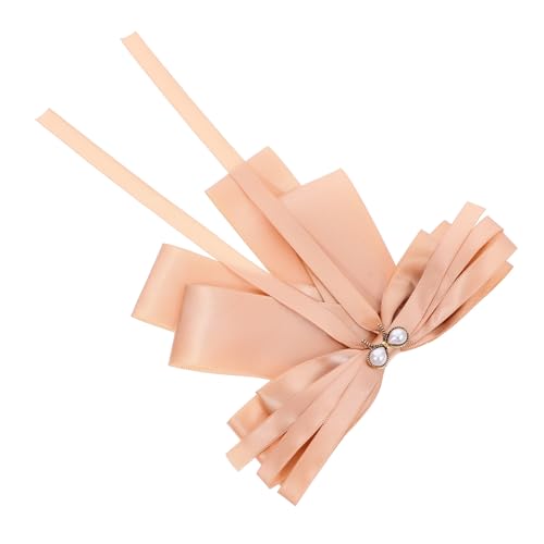 AKOOSY Große Schleifenbrosche mit Perlenverzierung Stilvolle Anstecknadel für Kleidung Vielseitiges Shirt accessoire für Damen Geeignet für Formelle und Freizeit Anlässe Modischer von AKOOSY