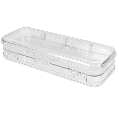 AKOOSY Große Transparente Stiftebox mit Doppelter Trennung Großer Kapazität Leichter Abs Material Sicherer Verschluss Vielseitiger Organizer für Schule und Büro AKOOSY Große Transparente Stiftebox mit Doppelter Trennung Großer Kapazität Leichter Abs Material Sicherer Verschluss Vielseitiger Organizer für Schule und Büro von AKOOSY