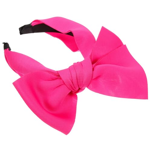 AKOOSY Großer Schleifen Haarreif Damen Haarband mit Schleife Roter Haarschmuck für Party Festival und Alltag Dekoratives Stirnband für Mädchen und Frauen Bequem und Modisch von AKOOSY
