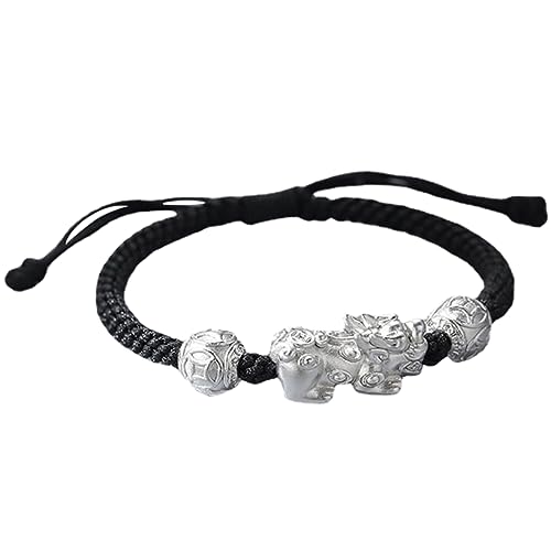 AKOOSY Glücksbringer Armband Für Männer Verstellbares Fadenarmband Schutzarmband Seilarmband Für Jungen Für Freund Freundin Geburtstagsgeschenk Für Freund von AKOOSY