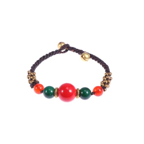 AKOOSY Handgefertigtes Verstellbares Nepal Armband in Buntem Nationalstil Stilvolles Unisex Schmuckstück für Frauen und Männer Langlebiges Modisches für Besondere Anlässe von AKOOSY