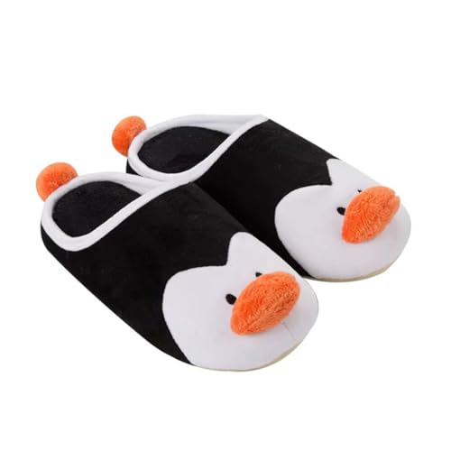 AKOOSY Hausschuhe Pinguin Motiv Weiche Winter Slipper Indoor Rutschfest Wärmend Flauschige Pantoffeln Für Mädchen Jungen Weihnachten Zufällige Farbe Zufällige Farbe von AKOOSY