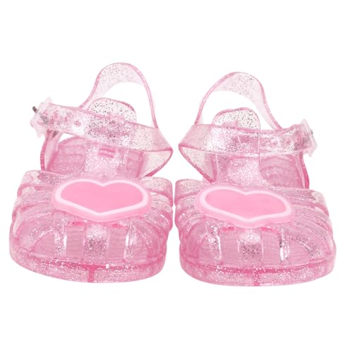 AKOOSY Hausschuhe Sommer Rutschfest Atmungsaktiv Leicht Sandalen Mädchen Rote Jelly Pantoffeln Komfortabel Für Alltag Freizeit von AKOOSY