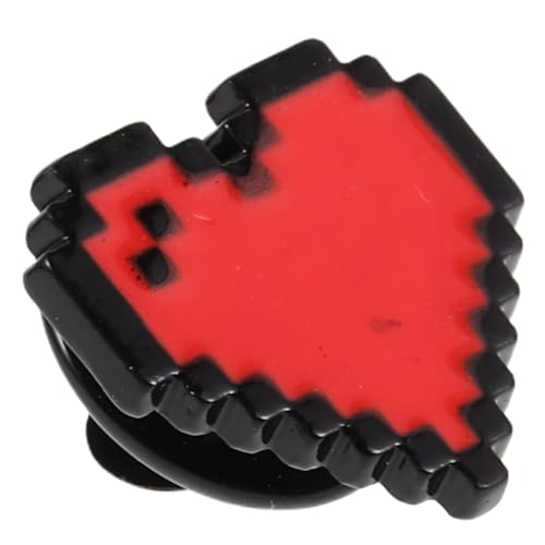 AKOOSY Herz Anstecknadel Rotes Muster Brosche Langlebiger Zinklegierung Schmuck für Kleidung Taschen Hüte Party Dekoration Damen Mädchen von AKOOSY