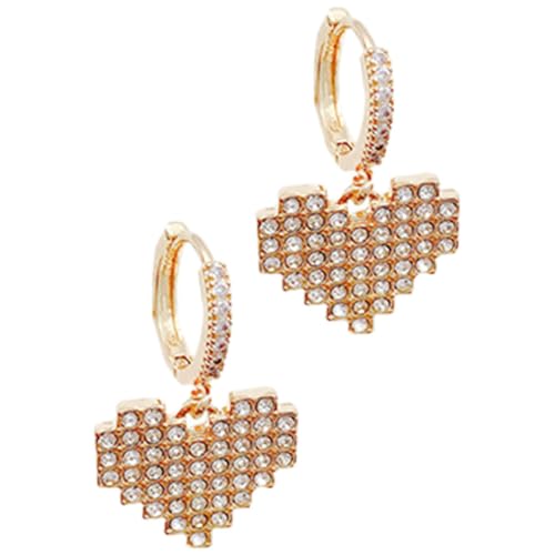 AKOOSY Herzförmige Ohrringe Damen Modische Hängeohrringe mit Funkelndem Design Leichte Ohrhänger Schmuck für Teenager und Frauen AKOOSY Herzförmige Ohrringe Damen Modische Hängeohrringe mit Funkelndem Design Leichte Ohrhänger Schmuck für Teenager und Frauen von AKOOSY
