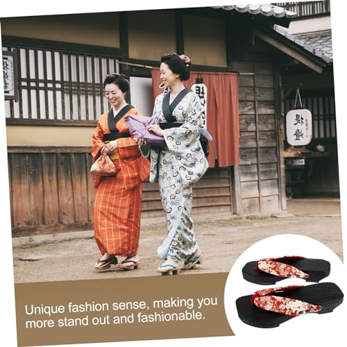 AKOOSY Japanische Clogs Damen Sandalen Sommer Holzschuhe mit Rutsch Sohle Flach und Atmungsaktiv Leichte Slipper für Alltag und Strand und Komfortabel von AKOOSY