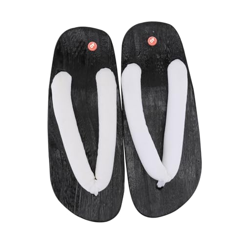 AKOOSY Japanische Clogs Herren Holzschuhe Sandalen mit Rutschfester Sohle Stilvolle Kreative Hausschuhe für Männer Komfortable Leichte Pantoletten für Sommer und Freizeit von AKOOSY