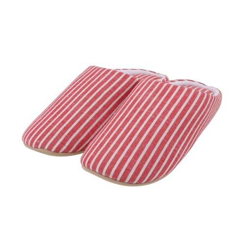 AKOOSY Japanische Hausschuhe Damen Herren Fluffige Baumwoll Pantoffeln Leicht Rutschfest für Herbst Winter Atmungsaktiv für Innenbereich von AKOOSY