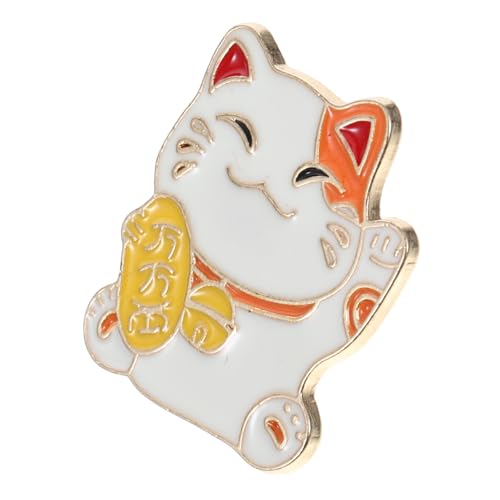 AKOOSY Japanische Stil Glückskatze Brosche Cartoon Anstecknadel aus Langlebiger Modischer Katzenpin für Damen und Perfektes Accessoire für Jacke Hemd Tasche und Schal von AKOOSY