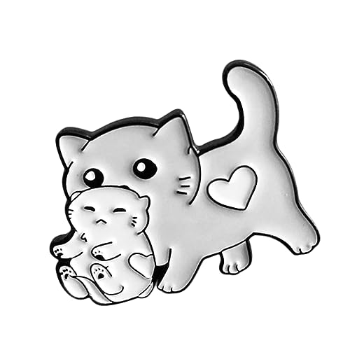 AKOOSY Katzenbrosche Aus Legierung Cartoon-design Für Taschen Und Kleidung Kleine Tierbrosche Für Jeans von AKOOSY