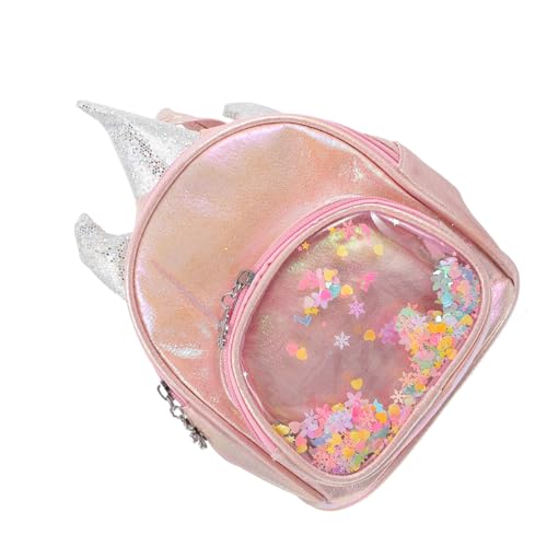 AKOOSY Kindergarten Rucksack Mädchen mit Pailletten Einhorn Design Mini Schultasche mit Getrennten Fächern Praktischer und Modischer Schulrucksack für Schule Freizeit und Reisen von AKOOSY