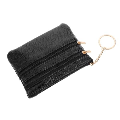 AKOOSY Kleine Damen Geldbörse PU mit Reißverschluss Multifunktionales Portemonnaie für Karten Schlüssel Münzen Kompaktes Design für Handtasche von AKOOSY