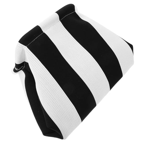 AKOOSY Kleine Tragbare Schminktasche Damen Leichte Kosmetiktasche mit Großer Kapazität Handliche Makeup Bag für Reisen Outdoor und Alltag Stilvoll Gestreift Robustes Material von AKOOSY
