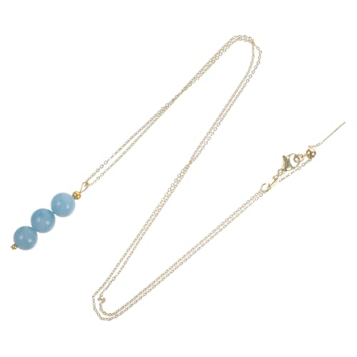 AKOOSY Kristallperlen Anhänger Halskette Damen Clavicle Chain Schmuck Einzigartiger zu Tragen Strapazierfähiges Material Modisch für Alltag und Party von AKOOSY