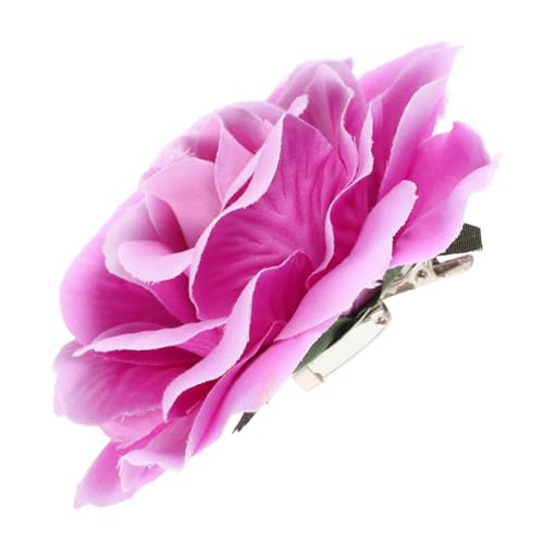 AKOOSY Künstliche Rosenblume Haarspange mit Clip Multifunktionaler Blumen Haarschmuck und Anstecknadel Leichter Realistischer Blütenbrosche für Frauen Vielseitig als Kopfschmuck und von AKOOSY