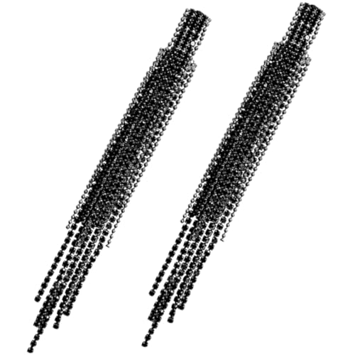 AKOOSY Lange Quasten Ohrringe für Frauen mit Strassbesetzten Leichte Ohrhänger Glänzende Lange Ohrschmuck für Party Hochzeit und Alltag AKOOSY Lange Quasten Ohrringe für Frauen mit Strassbesetzten Leichte Ohrhänger Glänzende Lange Ohrschmuck für Party Hochzeit und Alltag von AKOOSY