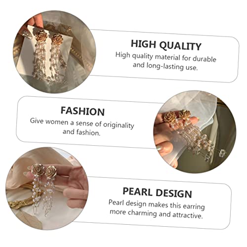 AKOOSY Lange Quastenohrringe mit Perlen und Blumenmotiv Silberstecker Retro Ohrhänger für Damen Modisches Accessoire Langlebig für Alltag und Festliche Anlässe AKOOSY Lange Quastenohrringe mit Perlen und Blumenmotiv Silberstecker Retro Ohrhänger für Damen Modisches Accessoire Langlebig für Alltag und Festliche Anlässe von AKOOSY