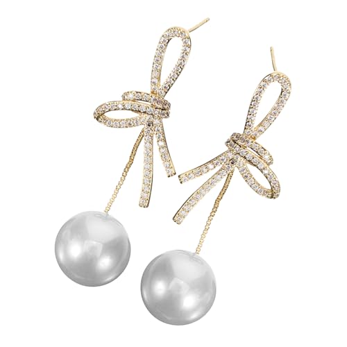 AKOOSY Leichte Bowknot Perlen Ohrstecker für Damen Zierliche Ohrringe Komfortabel für Langes Tragen Vielseitig Kombinierbar für Party Hochzeit Alltag Eleganter Schmuck für Frauen und AKOOSY Leichte Bowknot Perlen Ohrstecker für Damen Zierliche Ohrringe Komfortabel für Langes Tragen Vielseitig Kombinierbar für Party Hochzeit Alltag Eleganter Schmuck für Frauen und von AKOOSY