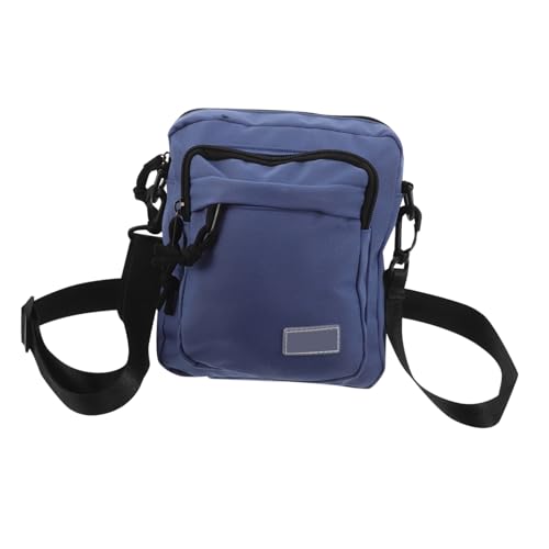 AKOOSY Leichte Herren Sling Bag mit Verstellbarem Schultergurt Vielseitige Outdoor Umhängetasche mit Schnell Zugänglichen Taschen für Reisen Wandern und Täglichen Gebrauch in Blau von AKOOSY