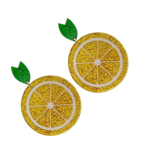 AKOOSY Leichte Zitronen Ohrhänger Damen Kreative Obst Design Hautfreundlich Modisch Alltagsschmuck von AKOOSY