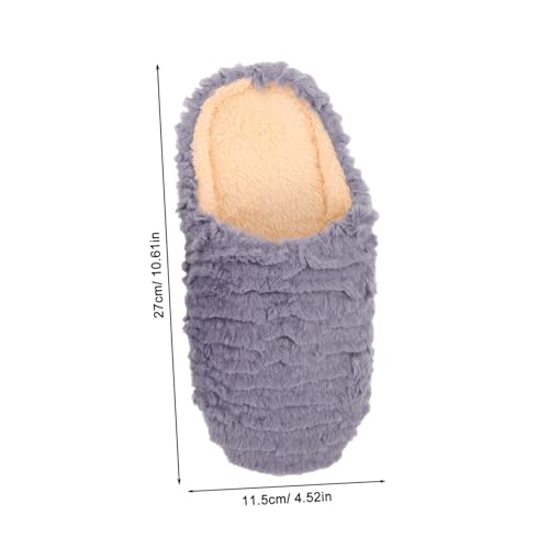 AKOOSY Leise Hausschuhe für Damen und Herren Weiche Rutschfeste Sohlen Warme Innenfütterung Komfortable Baumwollpantoffeln für Frühling Herbst und Winter von AKOOSY