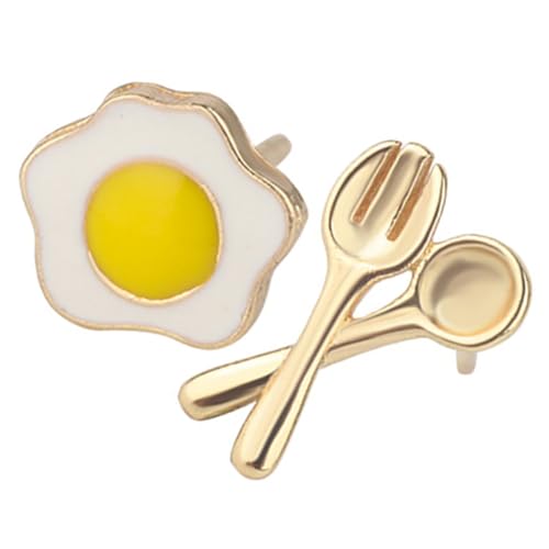 AKOOSY Lustige Kleine Vergoldete Ohrstecker Damen Kreative Asymmetrische Spiegelei Ohrringe Hautfreundlich Modisch für Alltag Party Dating und Feiern Geeignet AKOOSY Lustige Kleine Vergoldete Ohrstecker Damen Kreative Asymmetrische Spiegelei Ohrringe Hautfreundlich Modisch für Alltag Party Dating und Feiern Geeignet von AKOOSY