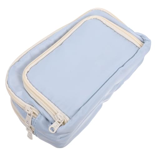 AKOOSY Mäppchen Schreibbeutel stellvertretender Stiftbeutel Etui Bleistifttasche mit Fächern Künstlerstiftfall einfache Schreibwarentasche Bleistiftbeutel für Polyester Himmelblau AKOOSY Mäppchen Schreibbeutel stellvertretender Stiftbeutel Etui Bleistifttasche mit Fächern Künstlerstiftfall einfache Schreibwarentasche Bleistiftbeutel für Polyester Himmelblau von AKOOSY