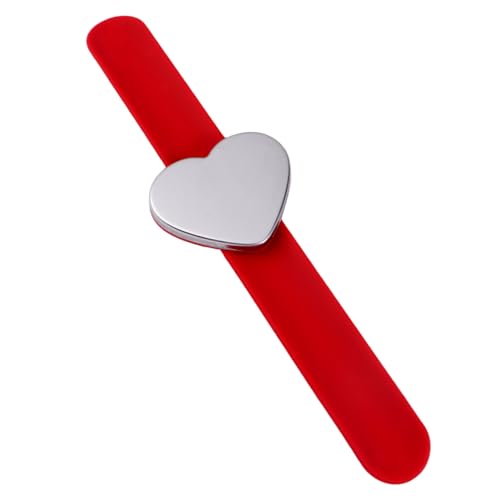 AKOOSY Magnetisches Silikon Armband Herzform mit Starkem Magnetverschluss Flexibles Handgelenksband für Friseure Werkzeug zum Halten Kleiner Gegenstände für Frauen und Freunde von AKOOSY