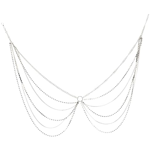 AKOOSY Mehrschichtige Taillenkette Damen mit Funkelnden Strasssteinen Verstellbare Body Chain für Strandparty und Bikini Leichter Langlebiger Schmuck für Frauen und Mädchen von AKOOSY