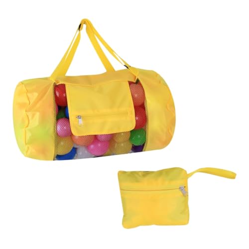 AKOOSY Mesh-Strandtasche Mit Kordelzug Netztasche Für Schwimmen Und Poolspielzeug Bälle Und Strandtücher Und Sandfrei Geeignet Für Junge Mädchen Und Erwachsene von AKOOSY