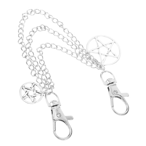 AKOOSY Metall Schuhkette Schuhdekoration Langlebiger Legierung mit Fünfzackigem Stern Design Sneaker und Stiefel Accessoires für Damen und Herren Rostfrei und Auffällig von AKOOSY