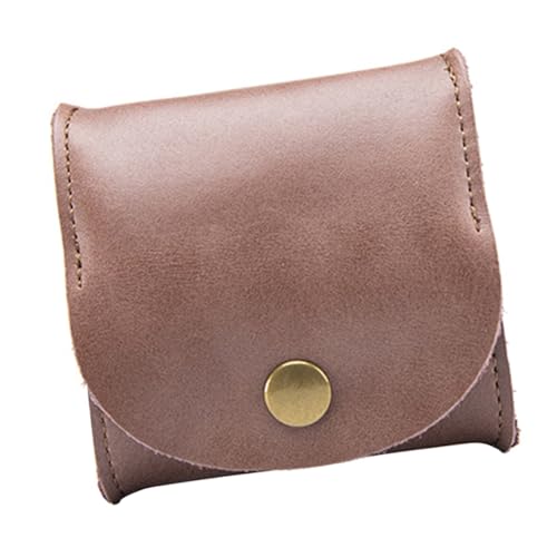 AKOOSY Mini Geldbörse aus PU Kleine Kleingeldbörse mit Ohrhörerfach Kompakte Geldtasche für Damen und Herren Alltagstasche zur Aufbewahrung von Kleingeld und Ohrhörern Kleines von AKOOSY