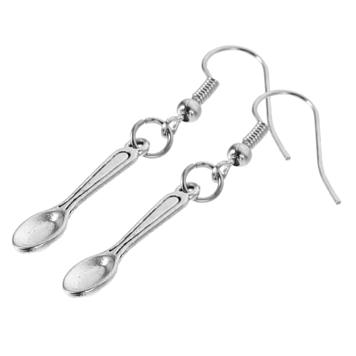 AKOOSY Mini Löffel Ohrringe Damen Ohrhänger Retro Stil Hautfreundlich Leicht Langlebig Modisch Für Alltag Und Party von AKOOSY