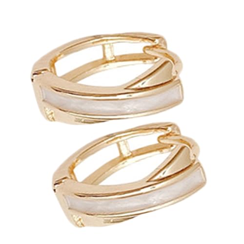 AKOOSY Minimalistische Creolen Ohrringe für Frauen Leichte Geometrische Statement Hoop Ohrringe Vielseitige Damenohrringe für Alltag und Besondere Anlässe Langlebig und Komfortabel von AKOOSY