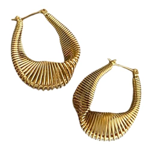 AKOOSY Minimalistische Goldene Ohrringe für Damen Federleichte Einzigartige Spiral Creolen Statement Accessoires Geeignet für Alltag und Besondere Anlässe AKOOSY Minimalistische Goldene Ohrringe für Damen Federleichte Einzigartige Spiral Creolen Statement Accessoires Geeignet für Alltag und Besondere Anlässe von AKOOSY