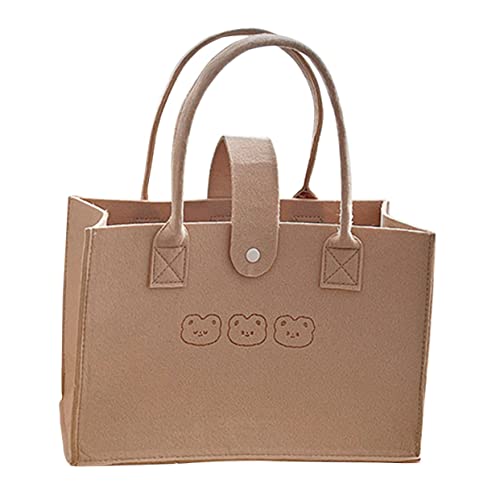 AKOOSY Multifunktionale Handtasche Filz Einkaufstasche mit Großem Stauraum für Schule Reisen Zuhause Wiederverwendbarer Pendelbeutel Einfach zu Falten zu Lagern AKOOSY Multifunktionale Handtasche Filz Einkaufstasche mit Großem Stauraum für Schule Reisen Zuhause Wiederverwendbarer Pendelbeutel Einfach zu Falten zu Lagern von AKOOSY