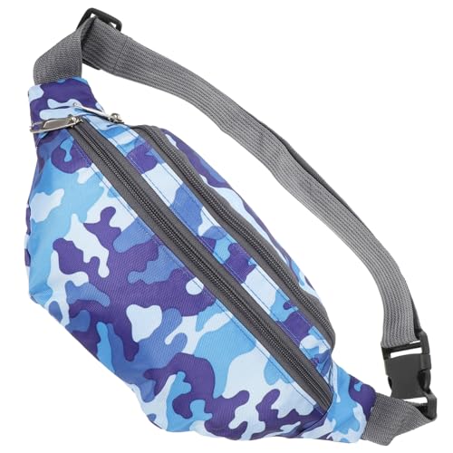 AKOOSY Multifunktionale wasserdichte Bauchtasche mit Verstellbarem Gurt Camouflage Muster Sportliche Gürteltasche für Damen und Herren für Wandern Radfahren Reisen und Alltag von AKOOSY