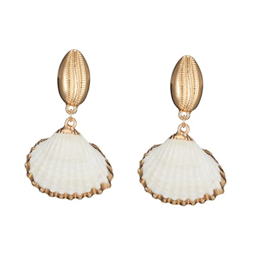 AKOOSY Muschel Ohrstecker aus Legierung Natürliche Meeres Leicht Langlebig Modischer Schmuck für Damen und Mädchen Geschenkidee AKOOSY Muschel Ohrstecker aus Legierung Natürliche Meeres Leicht Langlebig Modischer Schmuck für Damen und Mädchen Geschenkidee von AKOOSY